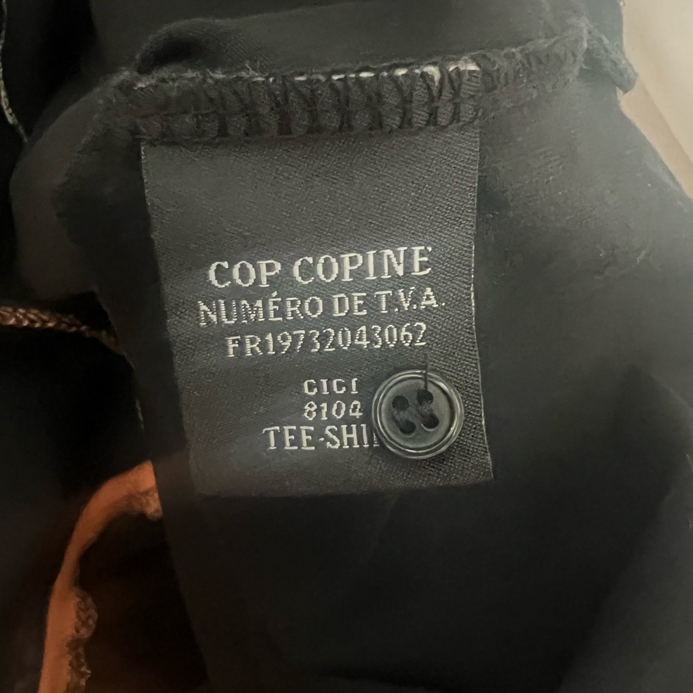 Cop.Copine Black and Orange Long Sleeve Top - Picture 10 of 10